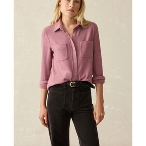 Faherty LegendaryShirt RoseTwirl Super Soft Button Down Quiet Luxury Shirt sz M